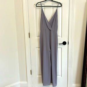 Soft grey lilac jumpsuit